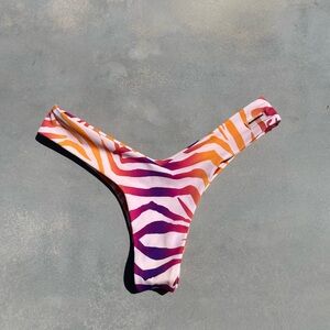 Blackbough Colorful Zebra Bikini Bottom
